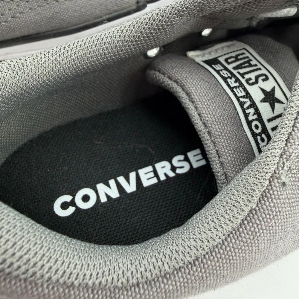 Converse Chuck Taylor All Star Gray Youth 3 Sneakers Hook Loop‎ A09301F